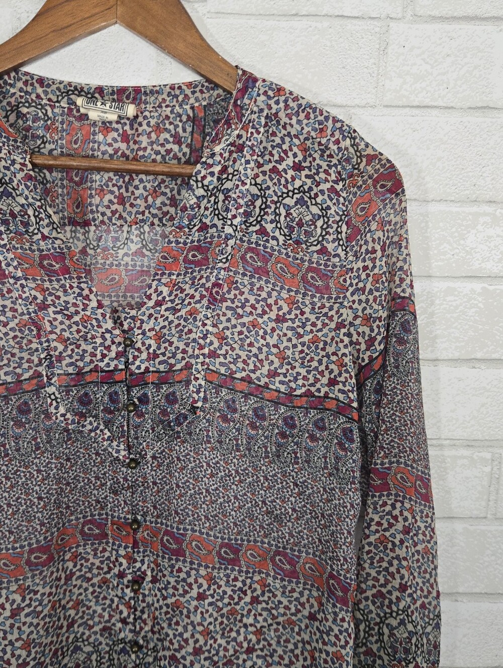 Converse full button down blouse - Picture 2 of 14